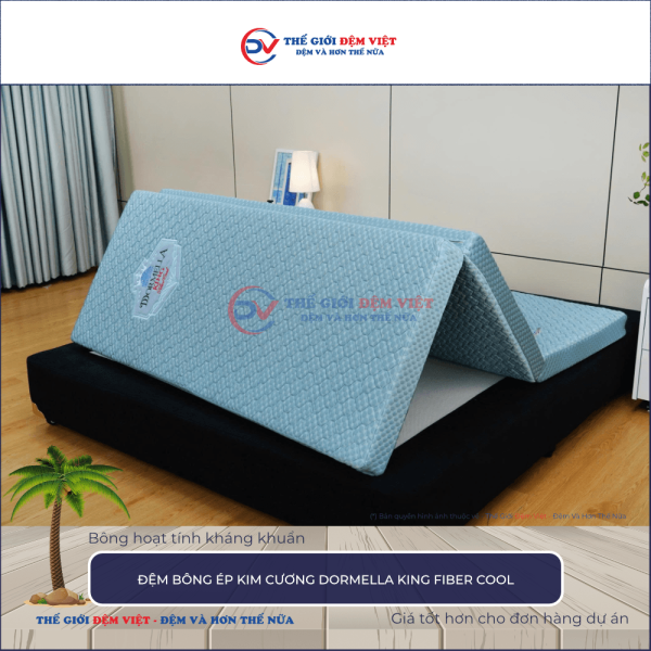 Đệm bông ép Kim Cương Dormella King Fiber Cool